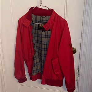 Men’s Belstaff windbreaker jacket size medium red